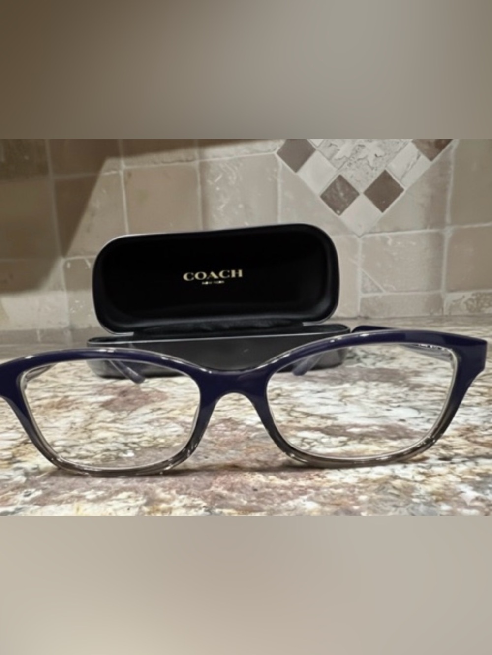 Coach HC 6159U Reading Glasses  – Navy Sand Gradient (52-16-140)